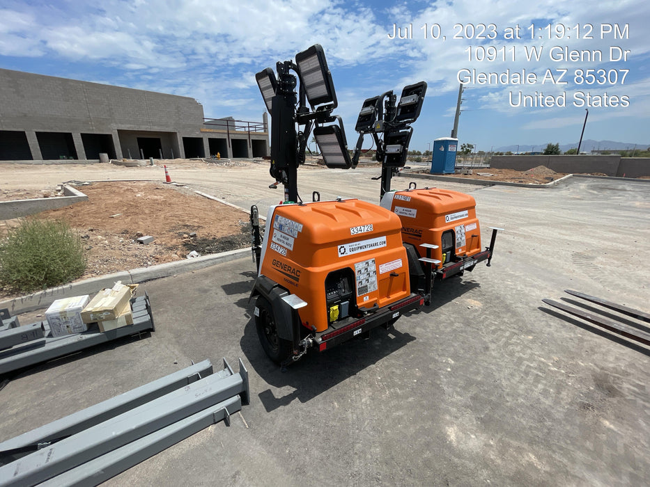 2023 Generac MLT2 Diesel, Flex Switch 120V Input, Powerzone Controller, (4) 320W LED Lights, 4kW Generator, 39.9 Gal Fuel Tank, 2" Ball, T3