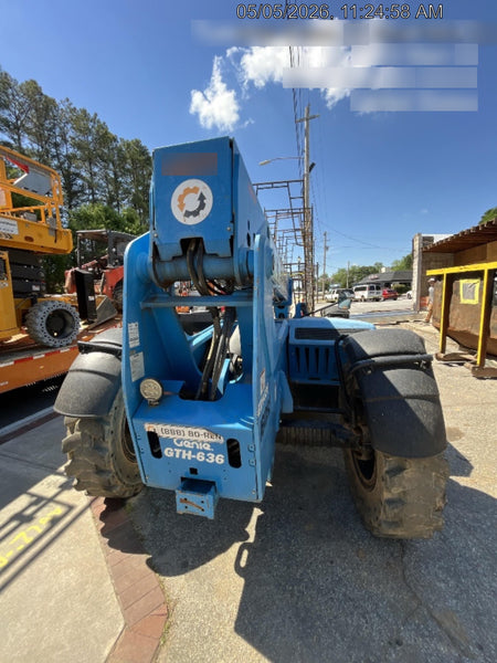 2018 Genie GTH-636 Genie GTH-636 w/Open ROPS, Solid Tires, beacon/work lights, 48" carriage/forks