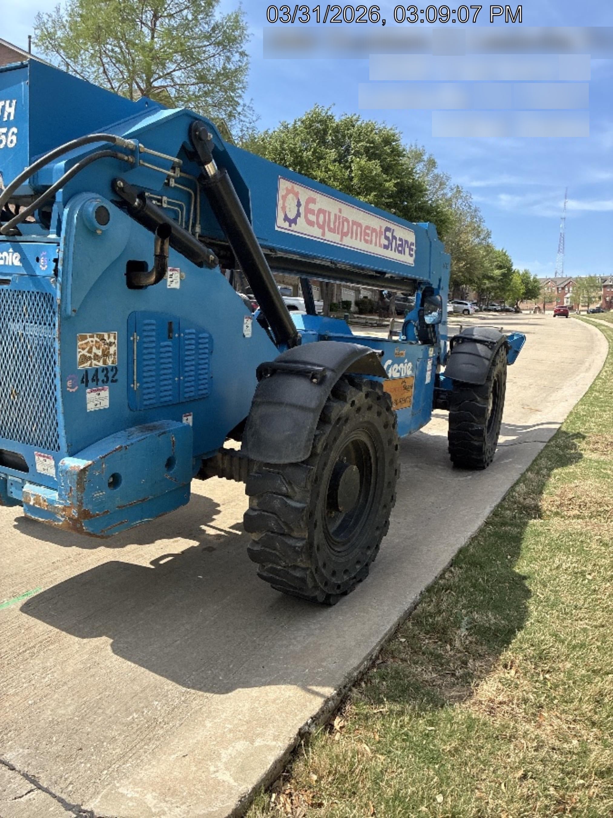 2017 Genie GTH-1056 Genie GTH1056, Solid Tires, 60" carriage, Light Kit, Open ROPS