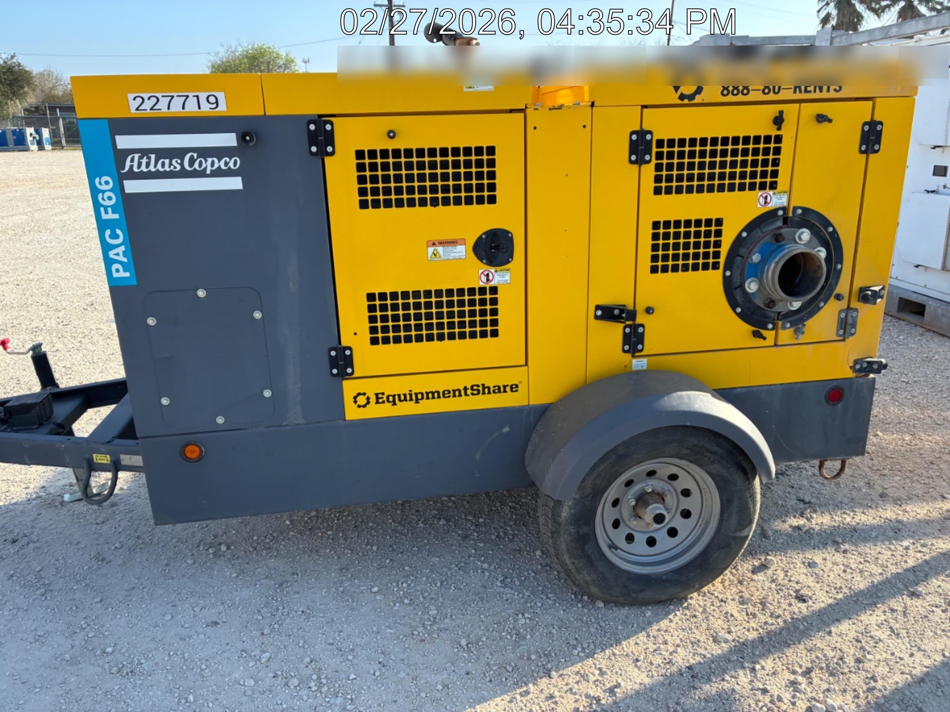 2022 ATLAS COPCO PAC F66 KD-S