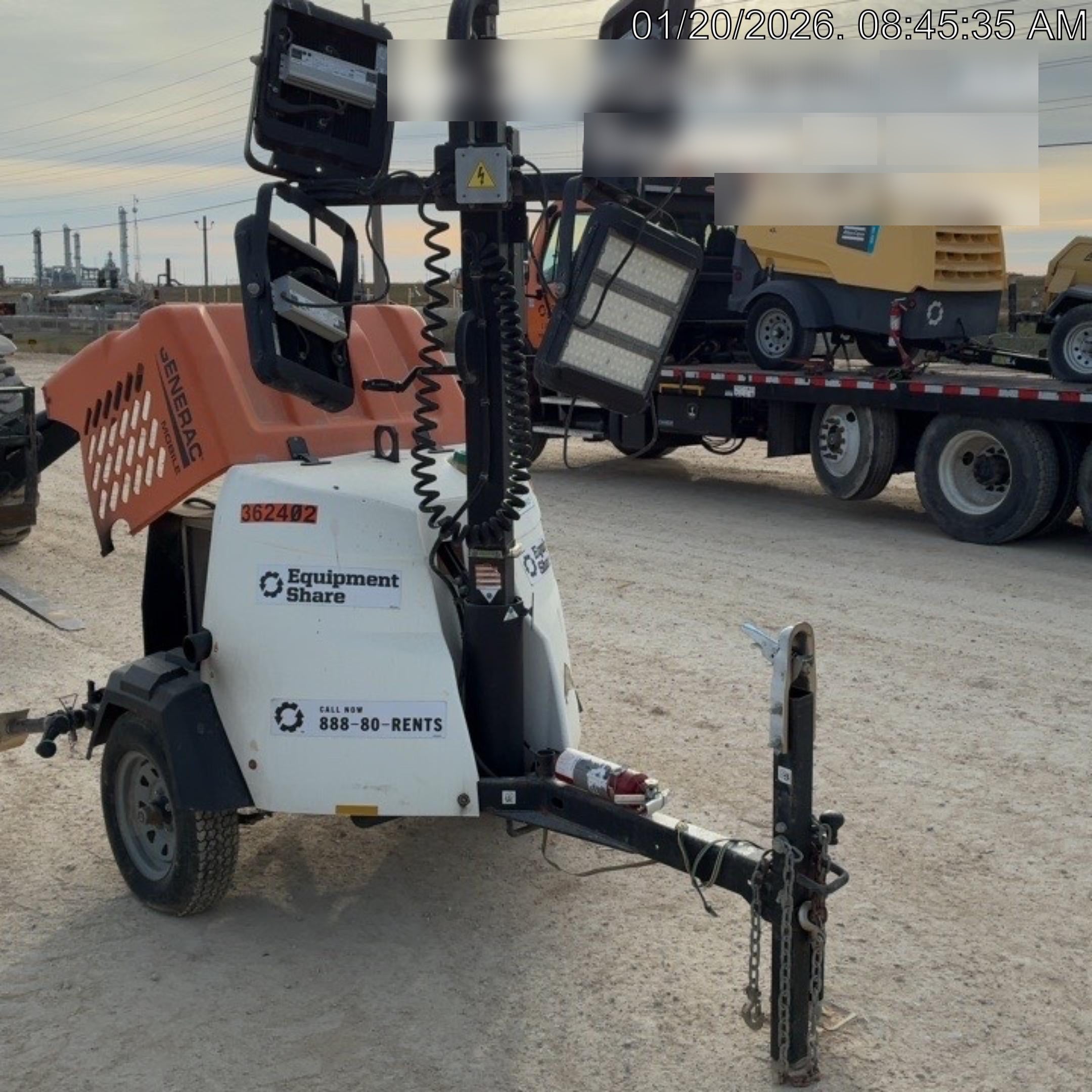 2023 Generac MLT2 Diesel, Flex Switch 120V Input, Powerzone Controller, 
(4) 320W LED Lights, 4kW Generator, 39.9 Gal Fuel Tank, 2" Ball, T3