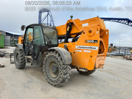 2020 JCB 509-42 Cab/Heat/Air, Solid Tires, Work Lights, Beacon, Aux Hydraulics, Back up Alarm, Lifting Eye, ES Decals