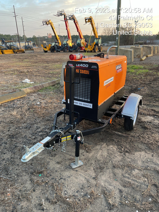 2022 Lincoln Electric LE400 Kubota V1505, Trlr, Cable Rack, Light Kit, ES Decals, T3