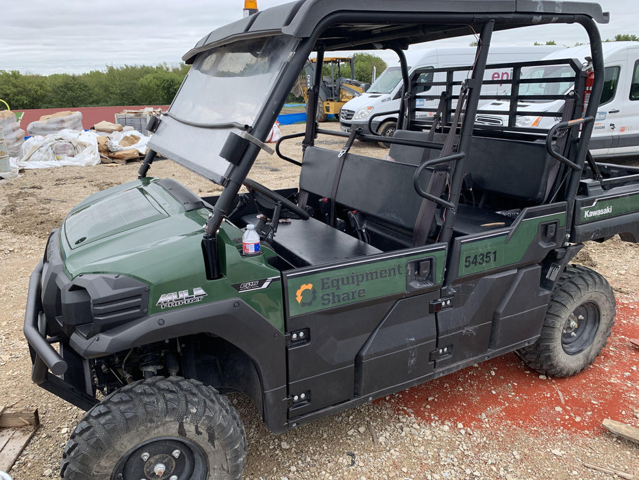 Kawasaki Mule PRO-DXT Standard Options, Backup Alarm, Beacon, Plastic Hard Top, Poly Windshield, Horn Kit