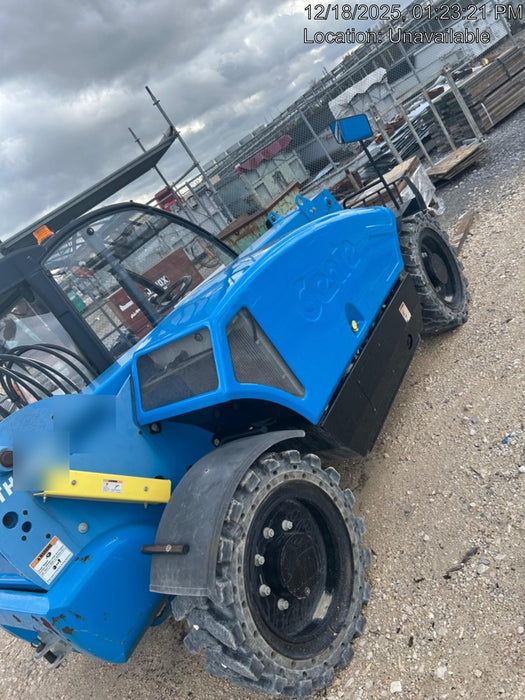 2019 Genie GTH-5519 Cab/Heat/AC, Solid RT Tires, LED Work Lights, Beacon, 48" Carriage, 48" Forks