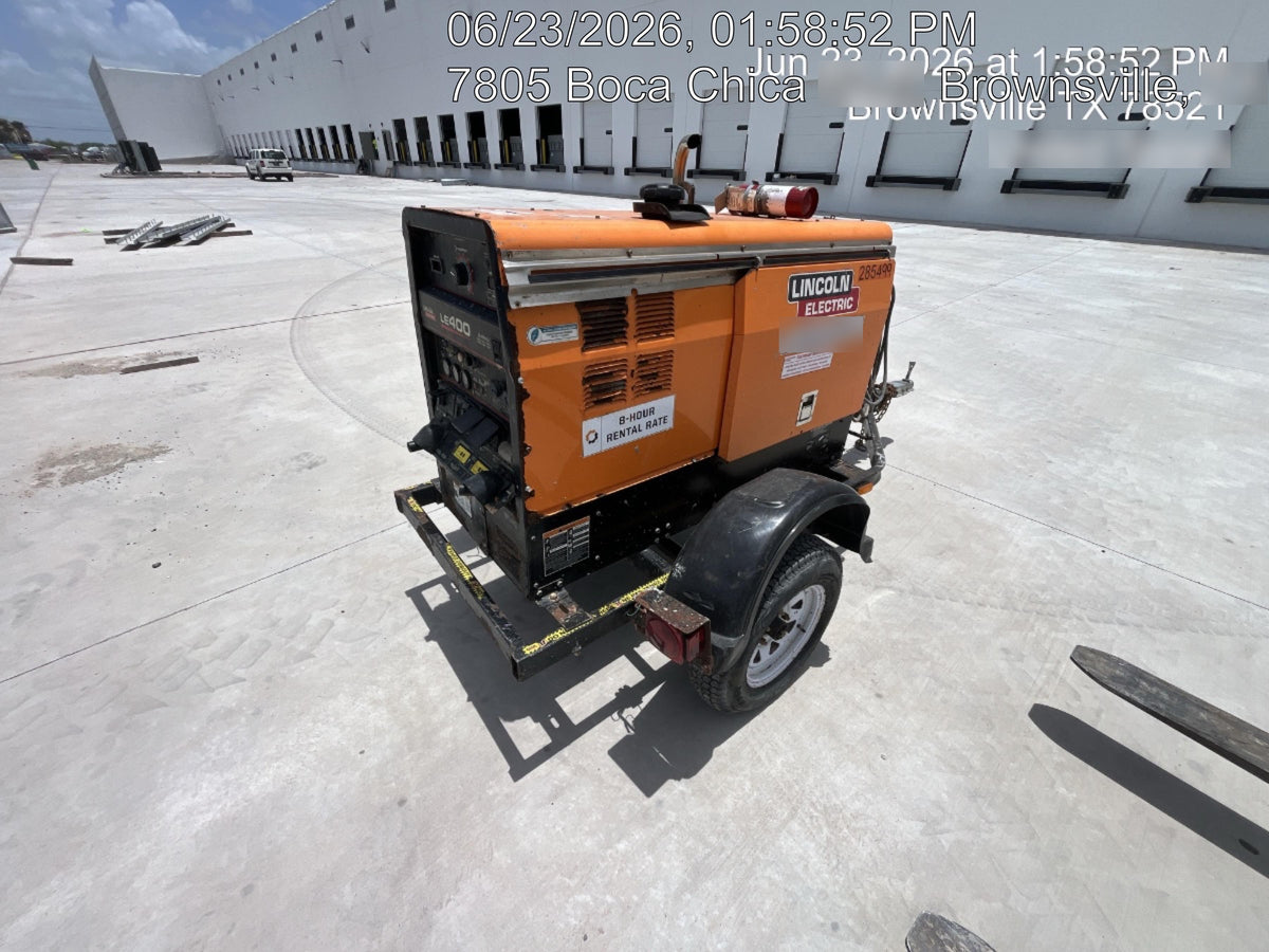2022 Lincoln Electric LE400 Kubota V1505, Trlr, Cable Rack, Light Kit, ES Decals, T3