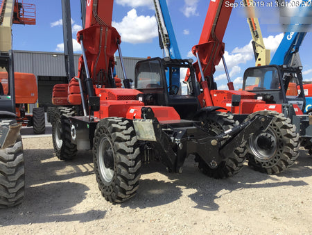 2019 Manitou MTA10055 Canopy, 120 HP, Solid Tires, Work Lights, Lift Hook, Auxiliary Hydraulics w/66" Carriage and 60" Forks