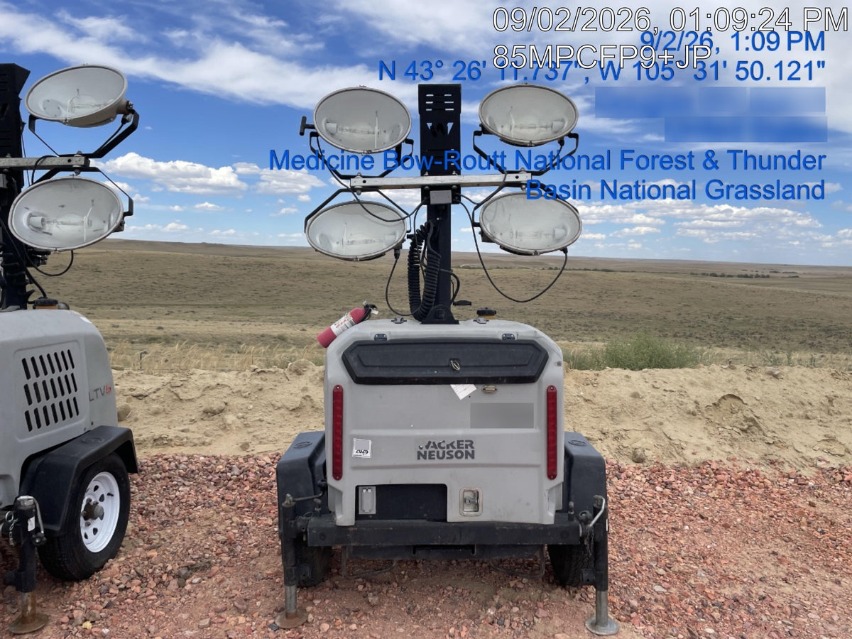 2019 Wacker Neuson LTV6L-MH Wacker Neuson LTV6L Mobile Light Tower w/Fuel Level Sensor Installed