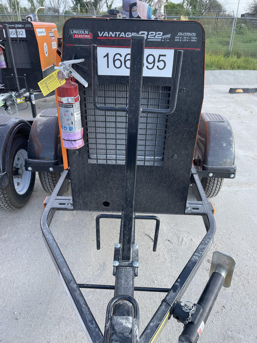 2021 Lincoln Electric Vantage 322 Vantage 322 Ready Pak 3 w/ Decals, ORANGE (includes trailer, cable rack, fender light kit) NO Telematics