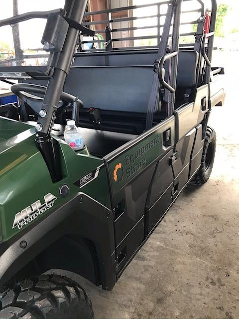 Kawasaki Mule PRO-DXT Standard Options, Backup Alarm, Beacon, Plastic Hard Top, Poly Windshield, Horn Kit