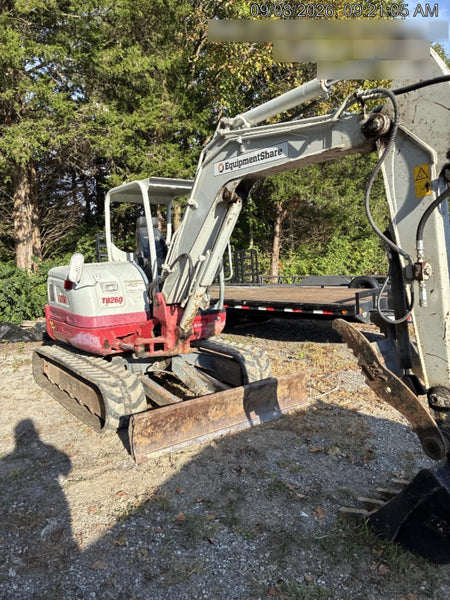 2019 Takeuchi TB260 Takeuchi TB260 Canopy w/Rubber Tracks, Auxiliary Hydraulics, Standard Blade, Manual QC