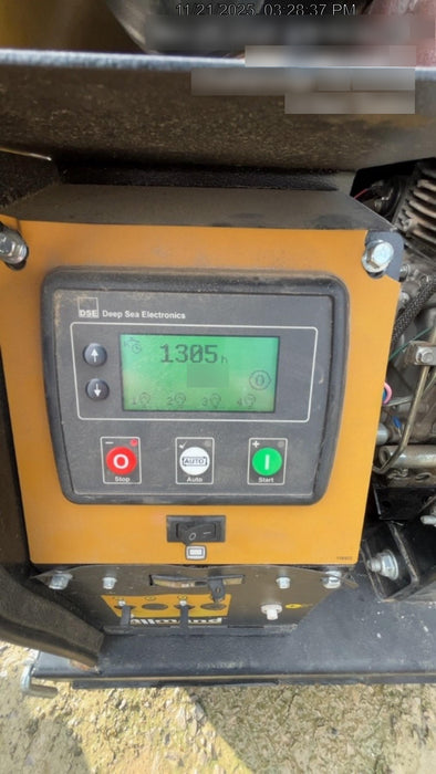 2022 Allmand NLV3GR (4) LED Light Fixture 350W, 23' Vertical Mast, 3kW Prime, Towable, Deep Sea L401, Leveling Jacks, Yanmar T4F 5.8hp