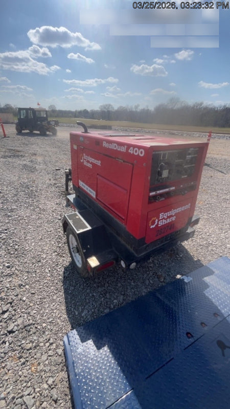 2022 Shindaiwa DGW400MDL Kubota D902 Engine, 23 HP, Dual Op Welder, Wire, Arc, Droop Stick, Tig, and CC Stick Functionality, Simulphase, 3 Phase and 1 Phase Gen Output, Single Axle NB Trlr, Slr Trckl Chrg 12V 12W, Fire Ext