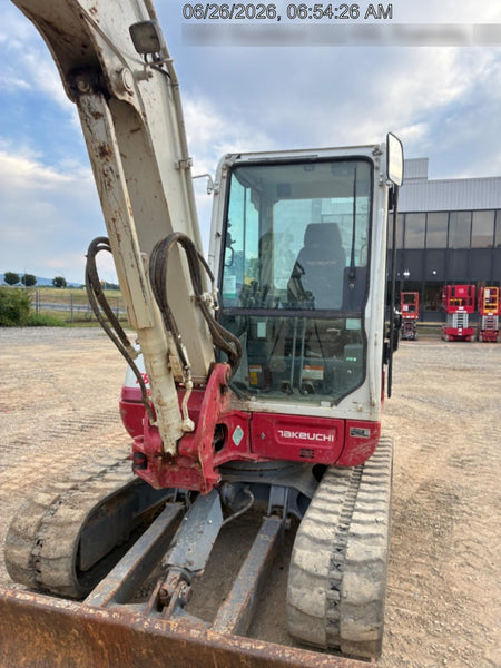2022 Takeuchi TB250-2C Cab/Heat/Air, Rubber Tracks, Manual QC