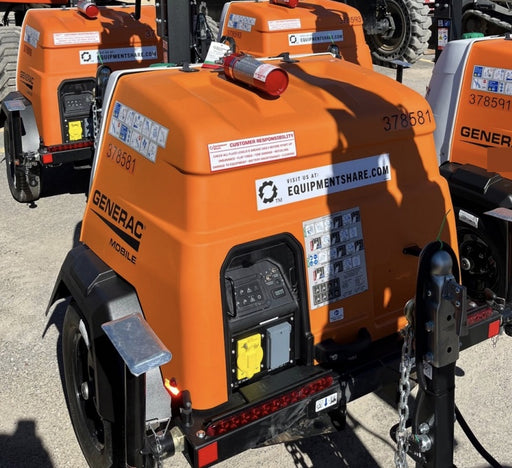 2023 Generac MLT2 Diesel, Flex Switch 120V Input, Powerzone Controller, 
(4) 320W LED Lights, 4kW Generator, 39.9 Gal Fuel Tank, 2" Ball, T3