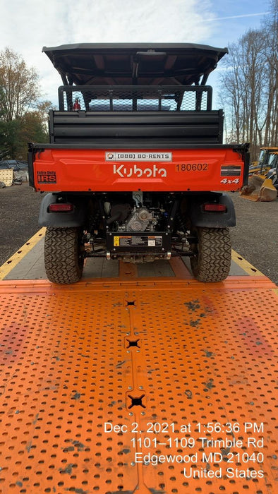2021 Kubota RTV-X1140W-H Plastic Canopy, Windshield Acrylic Clear, LED Strobe Light, Wire Harness Kit, Back up Alarm