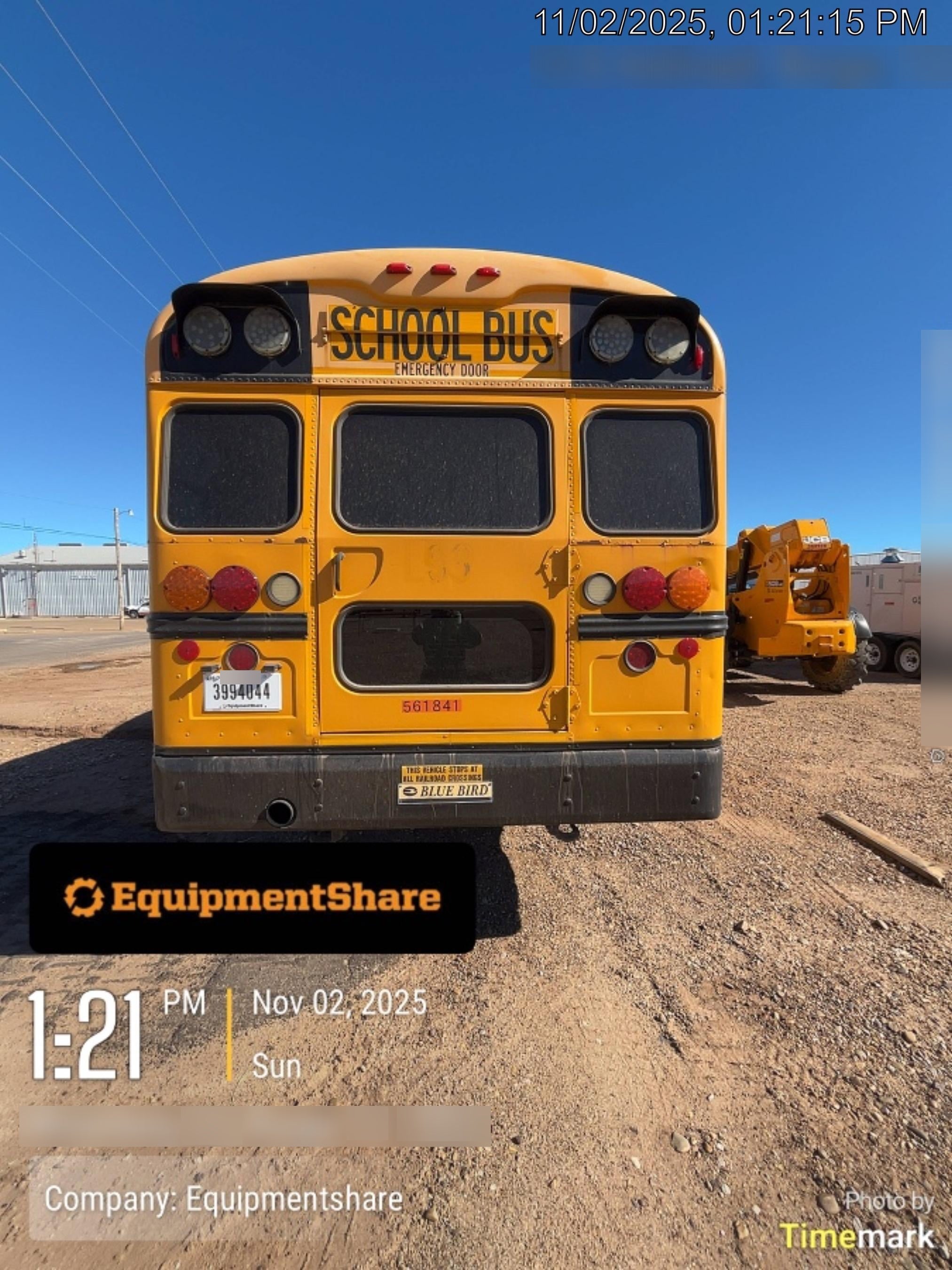 2012 BLUE BIRD 72 Passenger Bus