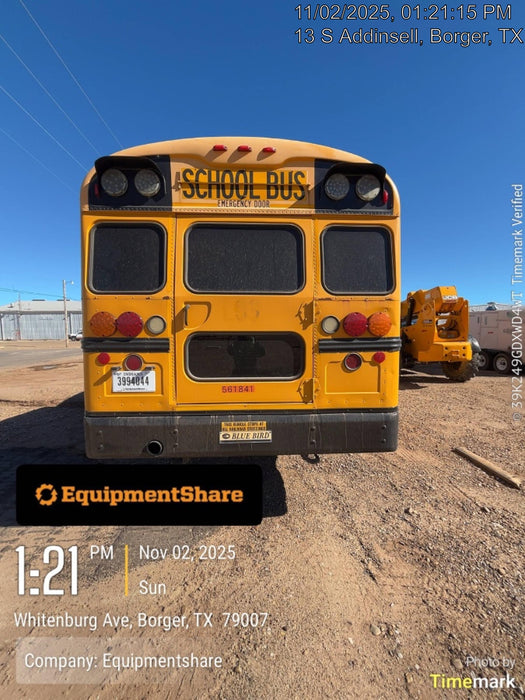 2012 BLUE BIRD 72 Passenger Bus