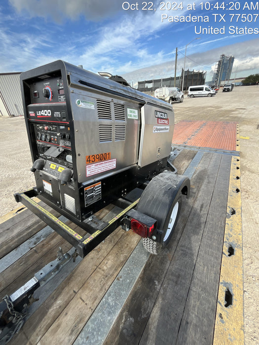 2024 Lincoln Electric LE400 Kubota V1505, Trlr, Cable Rack, Light Kit, ES Decals, T3