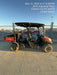 2022 Kubota RTV-X1140W-H Plastic Canopy, Windshield Acrylic Clear, LED Strobe Light, Wire Harness Kit, Back up Alarm