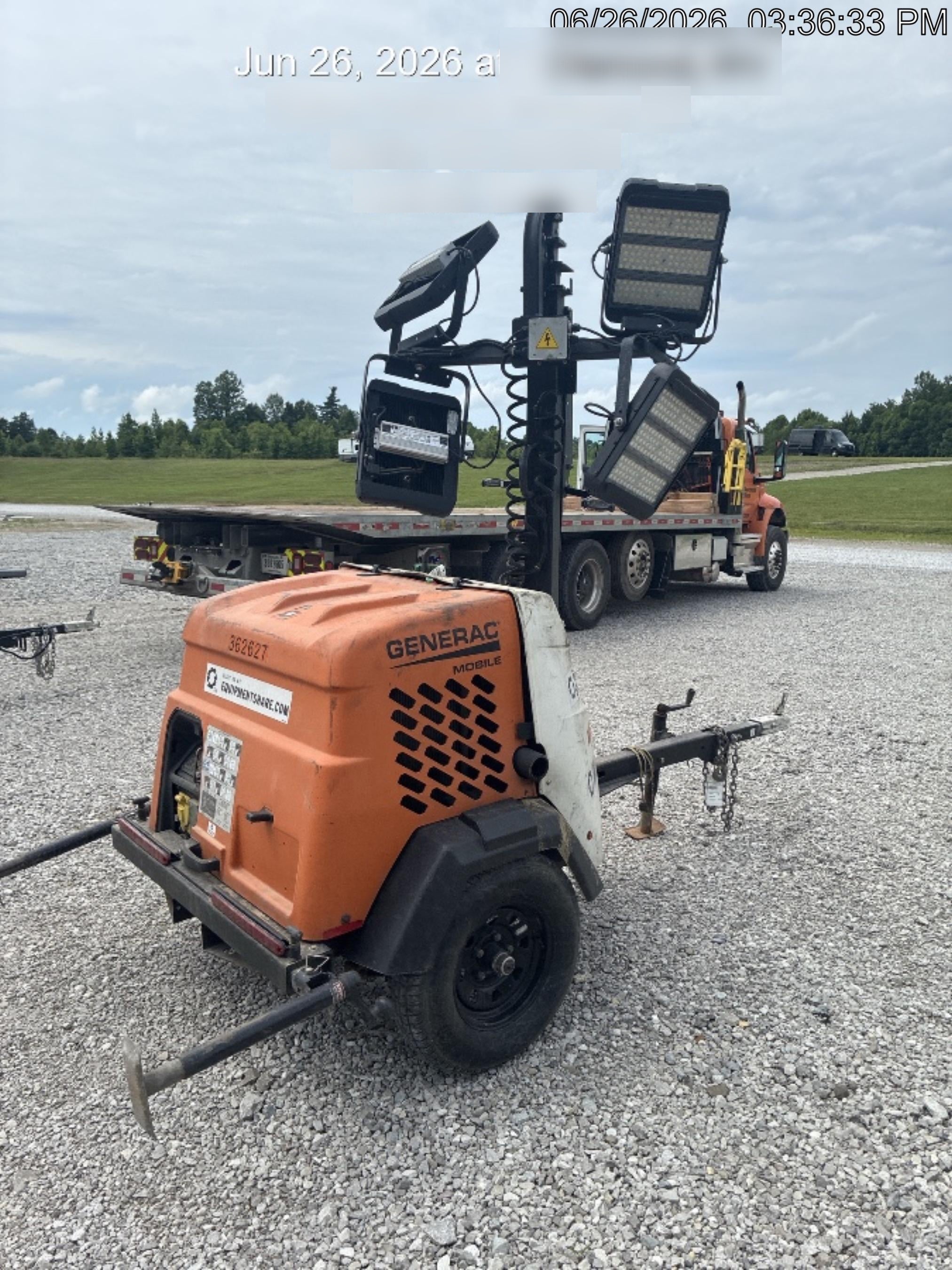 2023 Generac MLT2 Diesel, Flex Switch 120V Input, Powerzone Controller, 
(4) 320W LED Lights, 4kW Generator, 39.9 Gal Fuel Tank, 2" Ball, T3