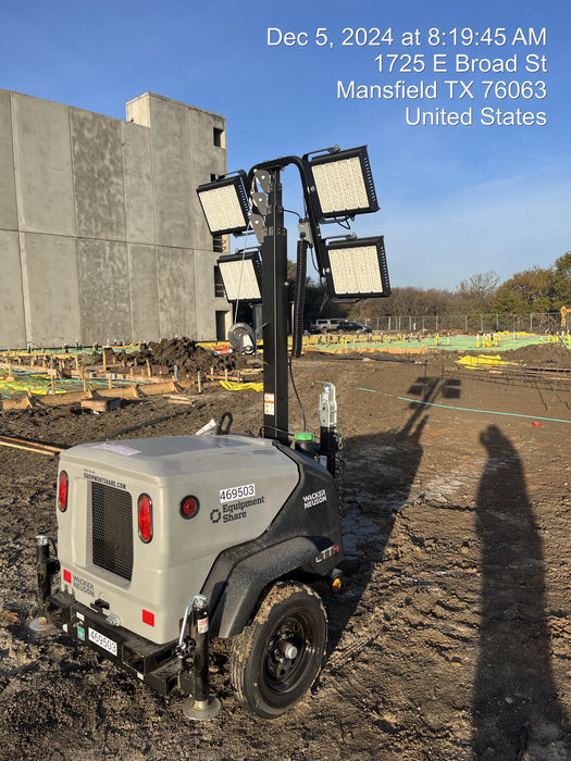 2024 Wacker Neuson LTT4 Diesel, Kohler KDW702, Deep Sea Controller, Auto Start, LED 320W, Bypass Outlet, T3