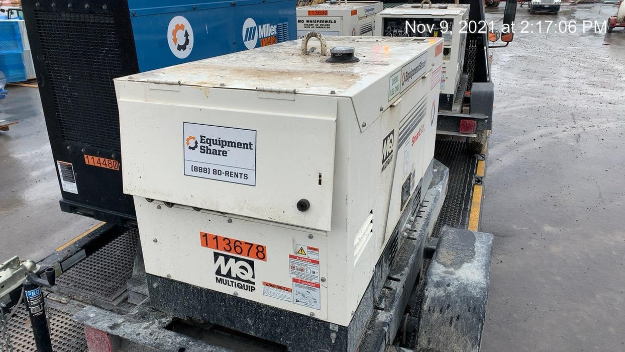 2020 Multiquip DLW400ESA4 400 amp Welder, 14kW, 120/240V, T4F Kubota, Trailer