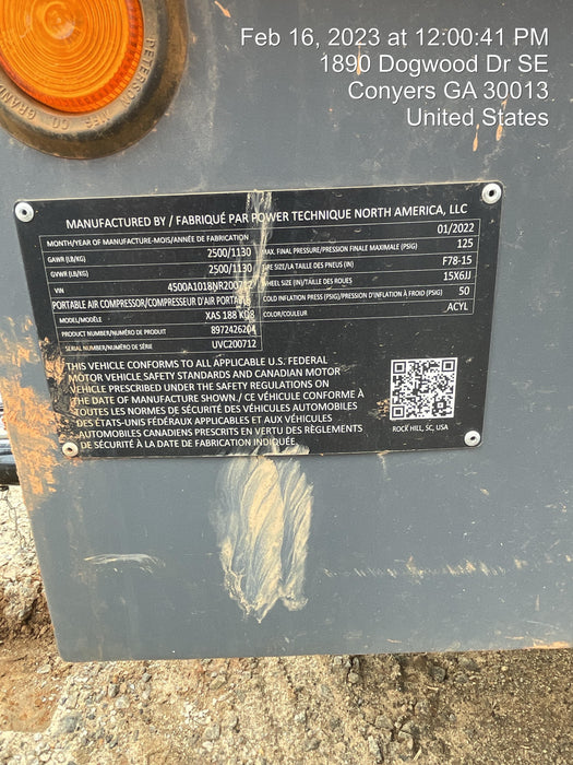 2022 ATLAS COPCO XAS188