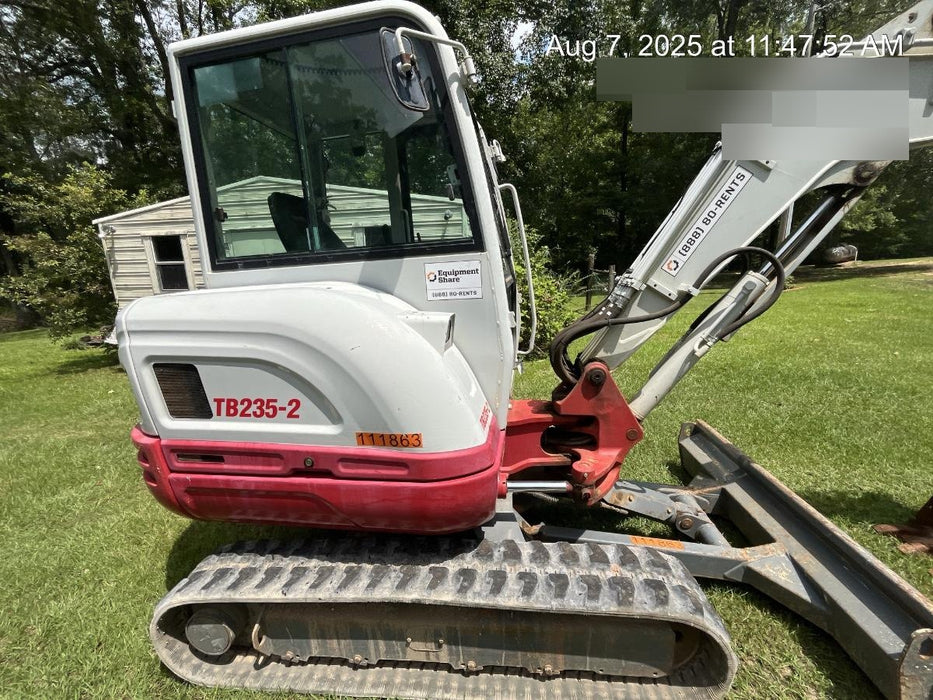 2020 Takeuchi TB-235-2CR Cab/Heat/Air, Rubber Tracks, Manual TAG QC