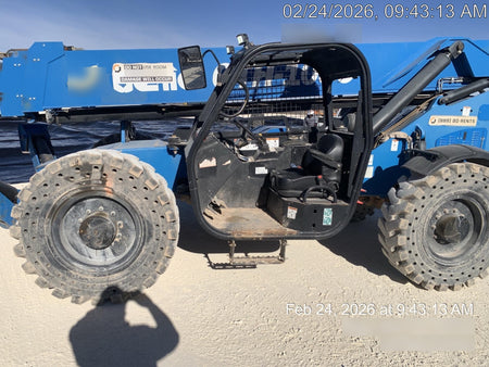 2018 Genie GTH-1056 GTH-1056 w/Open ROPS, Solid Tires, Work Lights, 60" carriage/forks, cab mesh, beacon