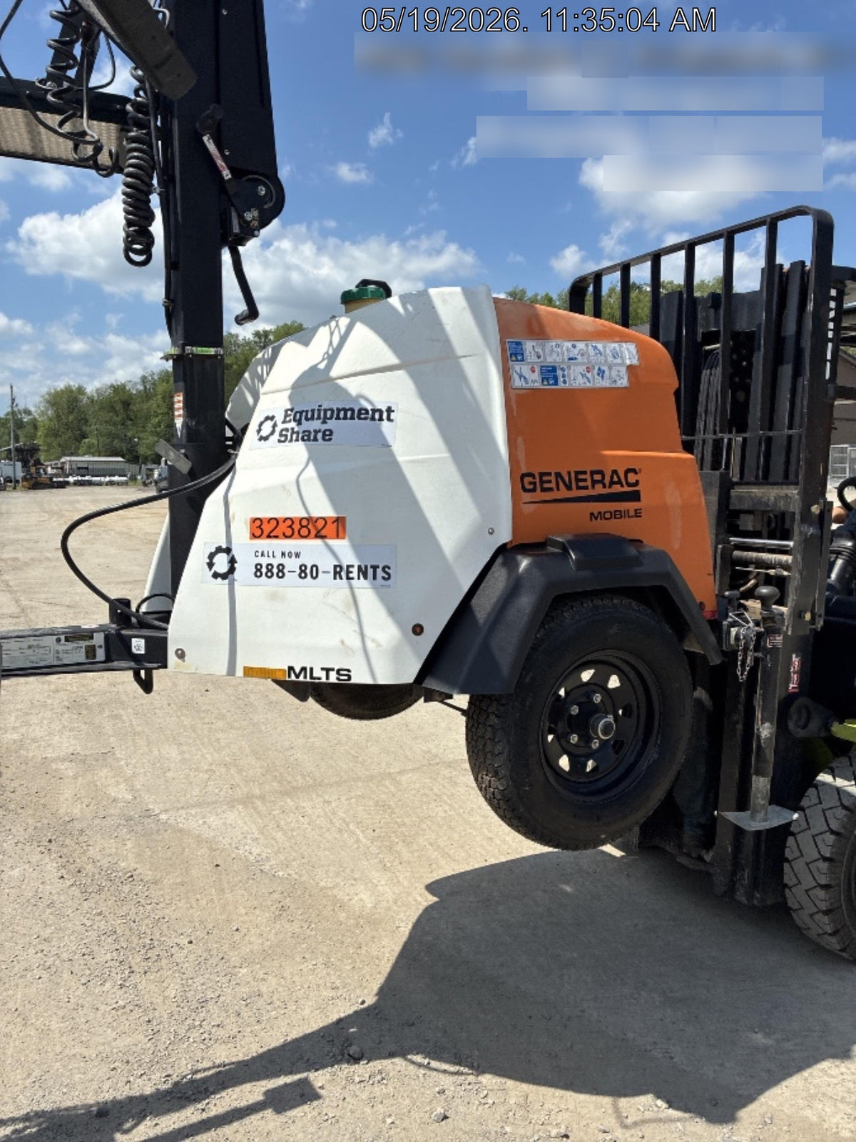 2023 Generac MLT2 Diesel, Flex Switch 120V Input, Powerzone Controller, (4) 320W LED Lights, 4kW Generator, 39.9 Gal Fuel Tank, 2" Ball, T3