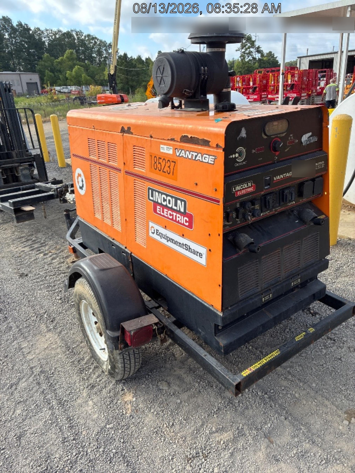 2021 Lincoln Electric Vantage 549X Ready Pak 3, ORANGE (includes trailer, cable rack, fender light kit)