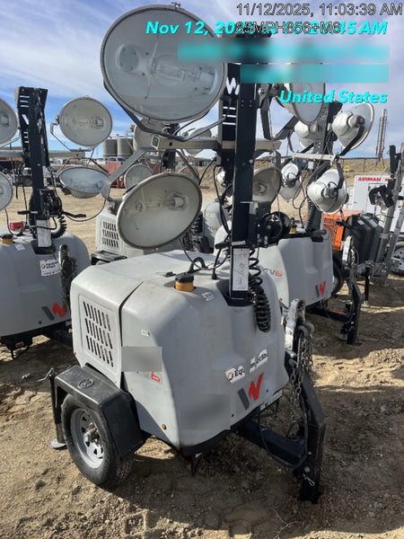 2018 Wacker Neuson LTV6L-MH Wacker Neuson LTV6L Mobile Light Tower w/Fuel Level Sensor Installed