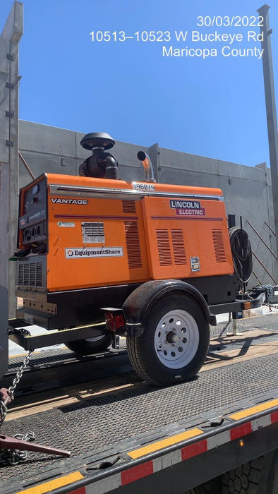 2021 Lincoln Electric Vantage 549X Ready Pak 3, ORANGE (includes trailer, cable rack, fender light kit)