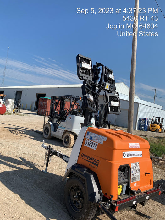 2023 Generac MLT2 Diesel, Flex Switch 120V Input, Powerzone Controller, (4) 320W LED Lights, 4kW Generator, 39.9 Gal Fuel Tank, 2" Ball, T3