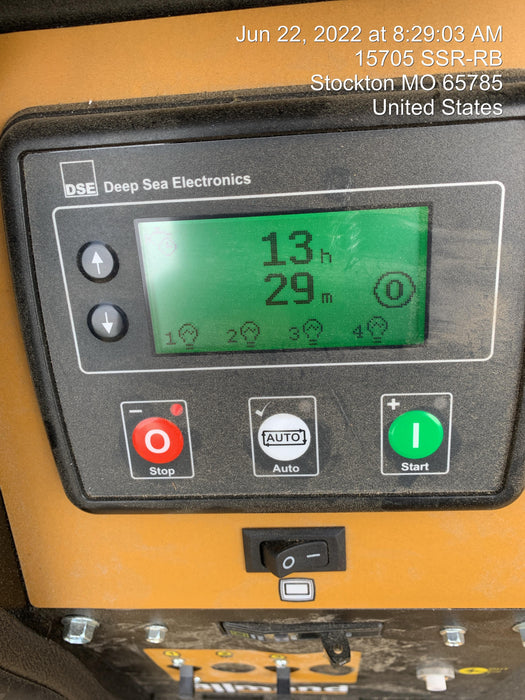 2022 Allmand NLV3GR (4) LED Light Fixture 350W, 23' Vertical Mast, 3kW Prime, Towable, Deep Sea L401, Leveling Jacks, Yanmar T4F 5.8hp