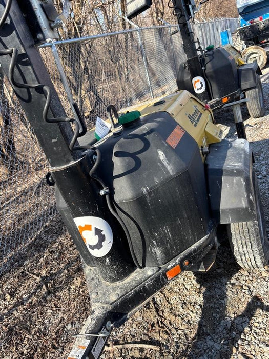 2022 Allmand NLV3GR (4) LED Light Fixture 350W, 23' Vertical Mast, 3kW Prime, Towable, ES Decals, T3