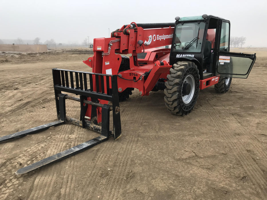 2020 Manitou MTA12055SER3 Cab/Heat/Air, Solid Tires, Amber Strobe, Lift Hook w/66" Carriage, 60" Forks