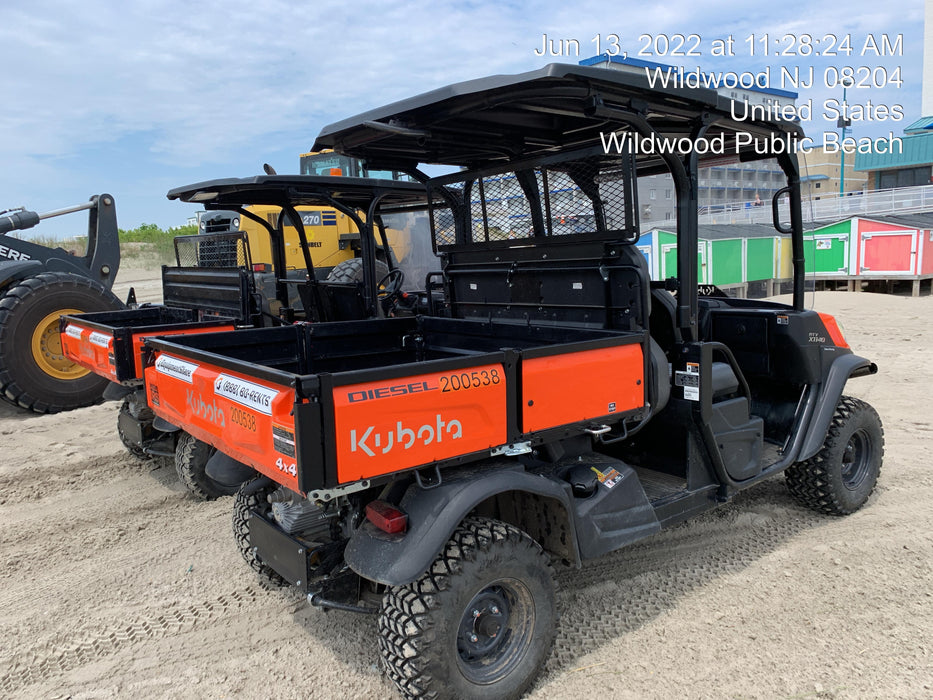2022 Kubota RTV-X1140W-H Plastic Canopy, Windshield Acrylic Clear, LED Strobe Light, Wire Harness Kit, Back up Alarm