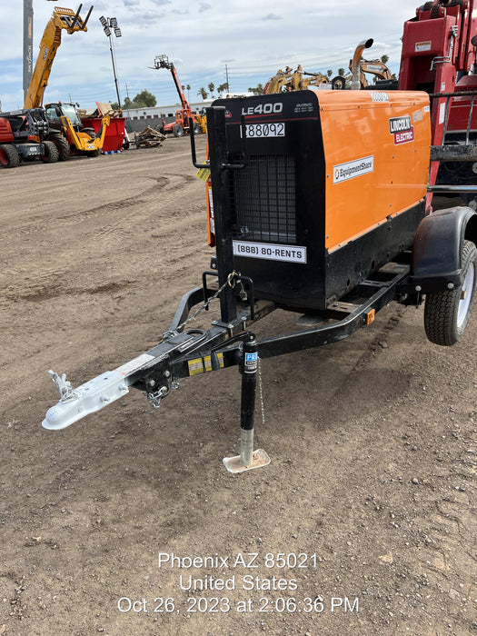 2022 Lincoln Electric LE400 Kubota V1505, Trlr, Cable Rack, Light Kit, ES Decals, T3