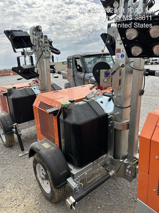 2025 Wanco WLTT-4MM4K Diesel, Mitsubishi L2E, 9.0HP @1800 rpm, Deep Sea Controller, Shore Power Plug, Auto Start, (4) 350W LED Floodlights, 4kW Generator, 60 Gal Fuel Tank, 2" Ball, T3