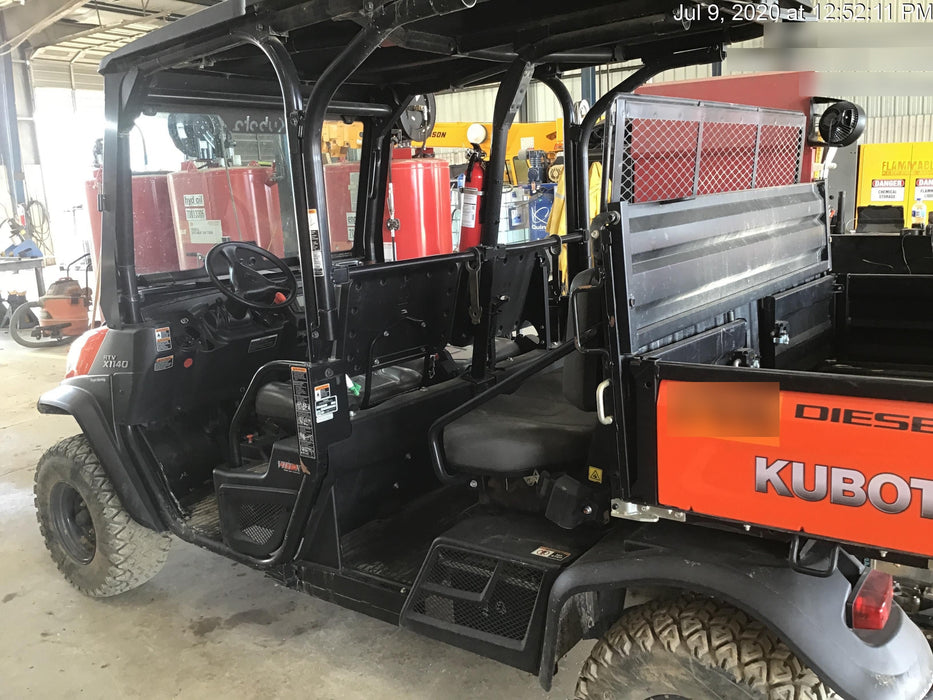 2019 Kubota RTV-X1140W-H 4wd Utility Cart, LED Strobe, Windshield Tempered Glass, Plastic Canopy, Wire Harness Kit, Backup Alarm