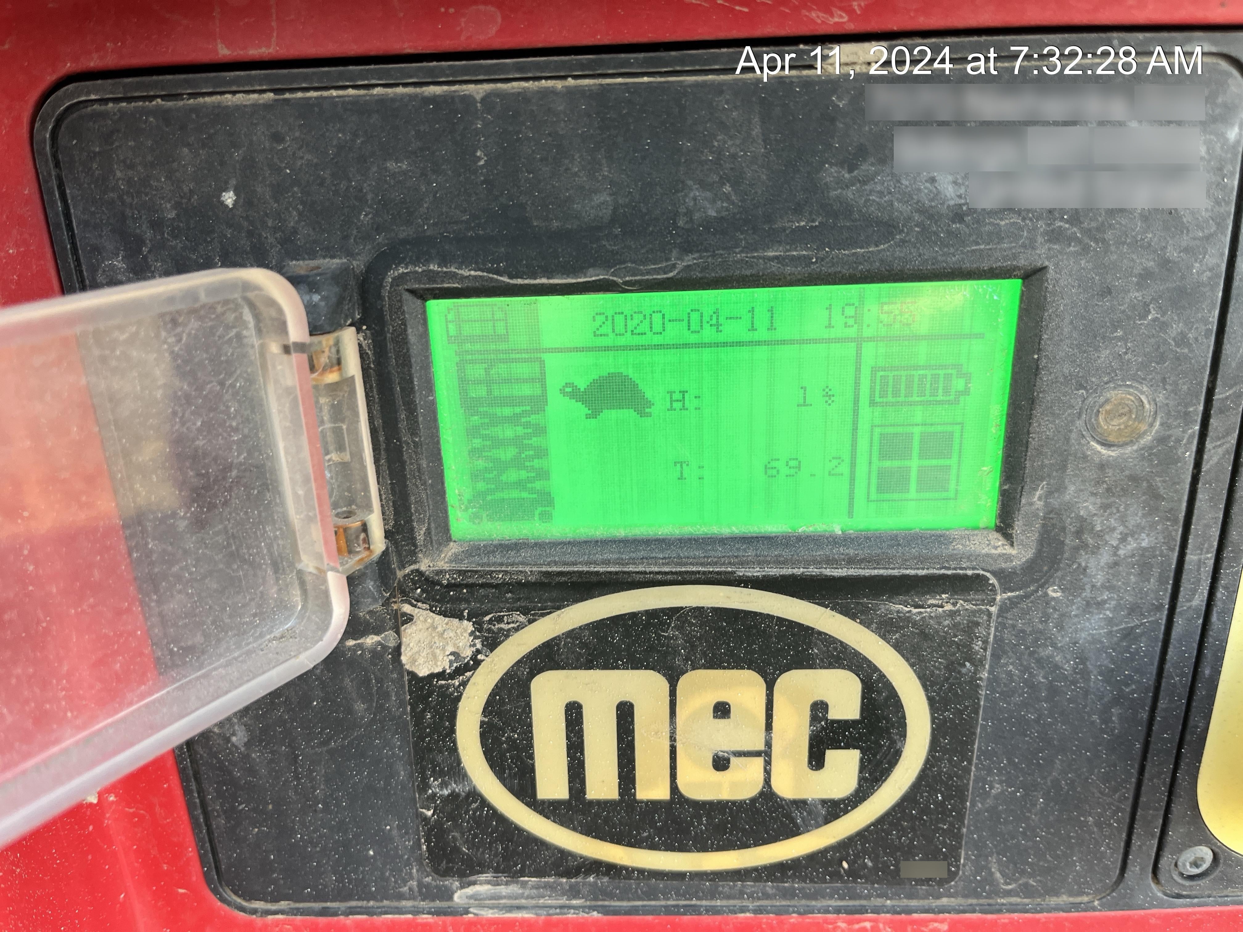 2019 MEC 1330SE Motion Alarm, Beacon, Includes MachineLink keypad and telematics device