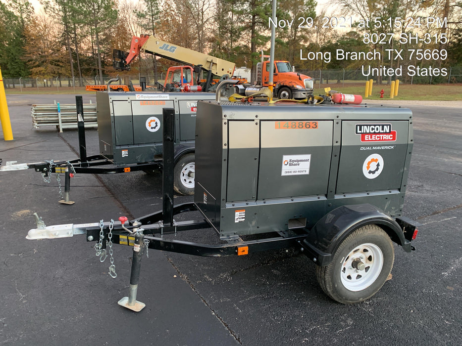 2021 Lincoln Electric Dual Maverick 200/200X Ready Pak 3 (includes trailer, cable rack, fender light kit)