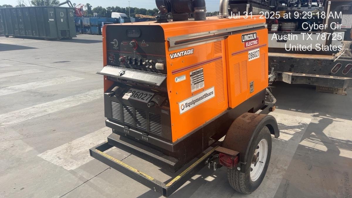 2022 Lincoln Electric Vantage 549X Crosslink Technology, Trailer Mounted, ES Decals, T3