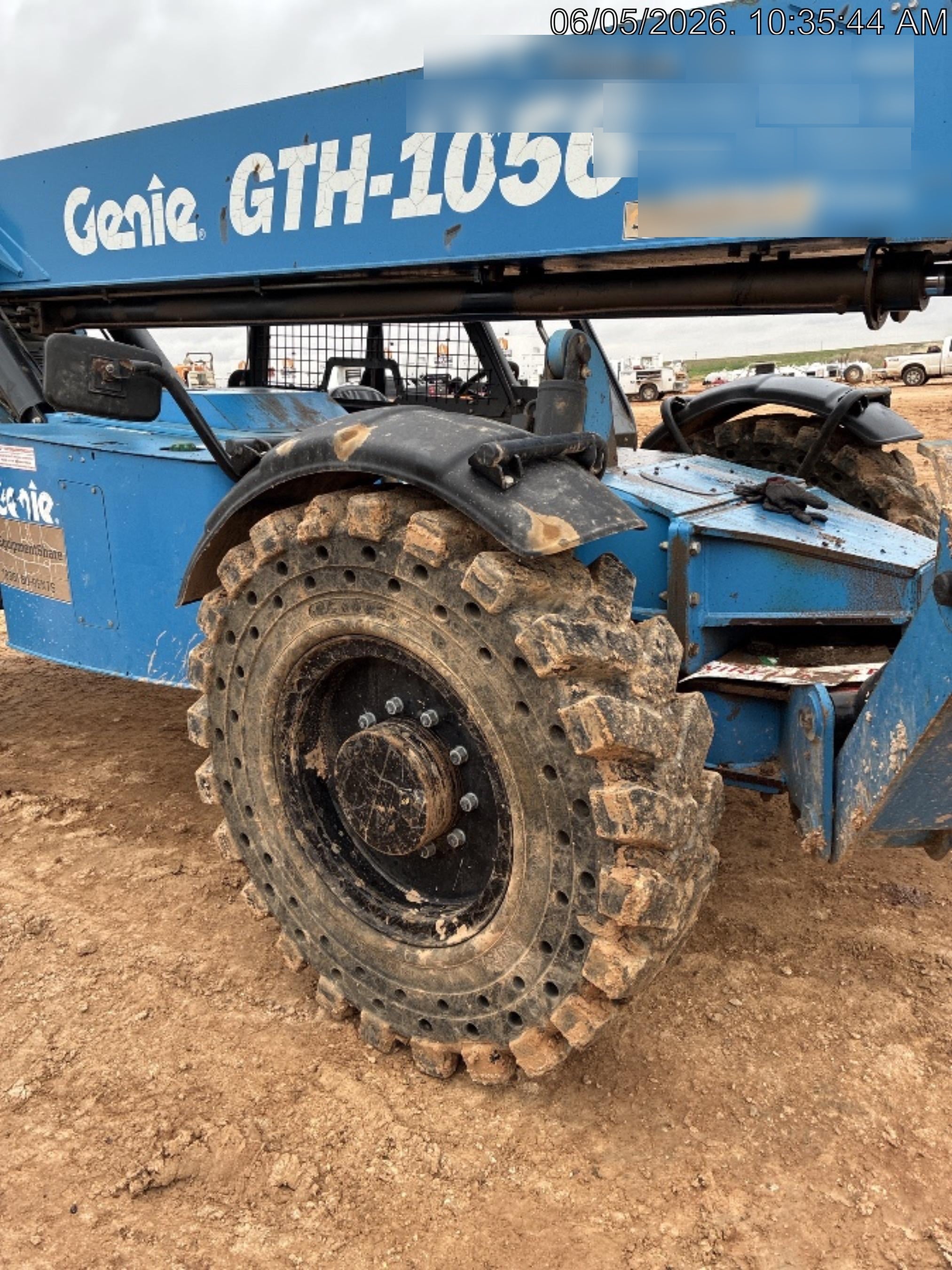 2018 Genie GTH-1056 Genie GTH-1056 w/ROPS, Work Lights, Solid Tires, RH Cab Mesh, Beacon, 60" Carriage and Forks