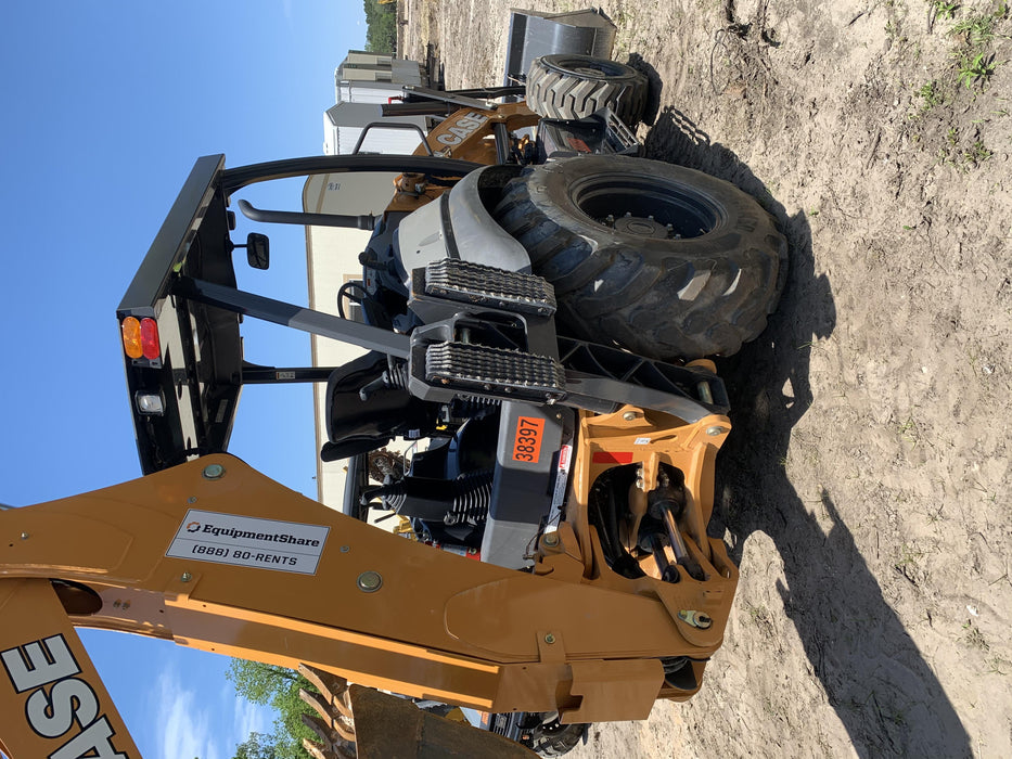 2019 Case 580N EP Canopy, 4WD, GP Front Bucket, Standard Stick, 2-Way Aux Hydraulics, ISO Controls