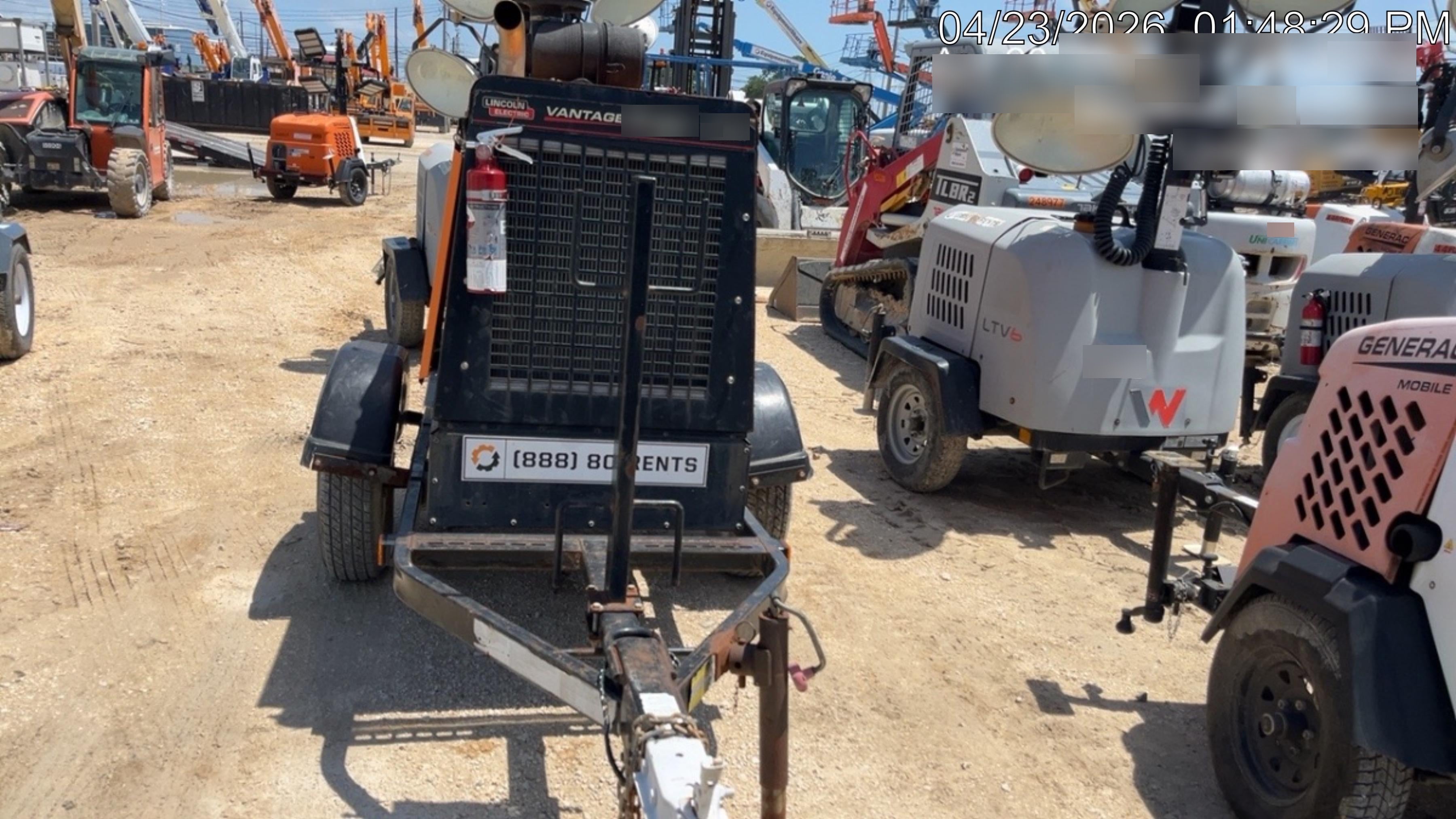 2021 Lincoln Electric Vantage 549X Ready Pak 3, ORANGE (includes trailer, cable rack, fender light kit)