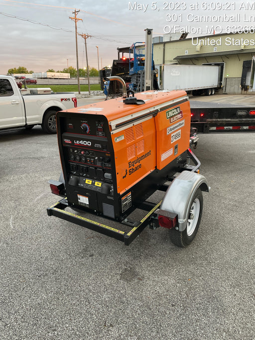 2022 Lincoln Electric LE400 Kubota V1505, Trlr, Cable Rack, Light Kit, ES Decals, T3