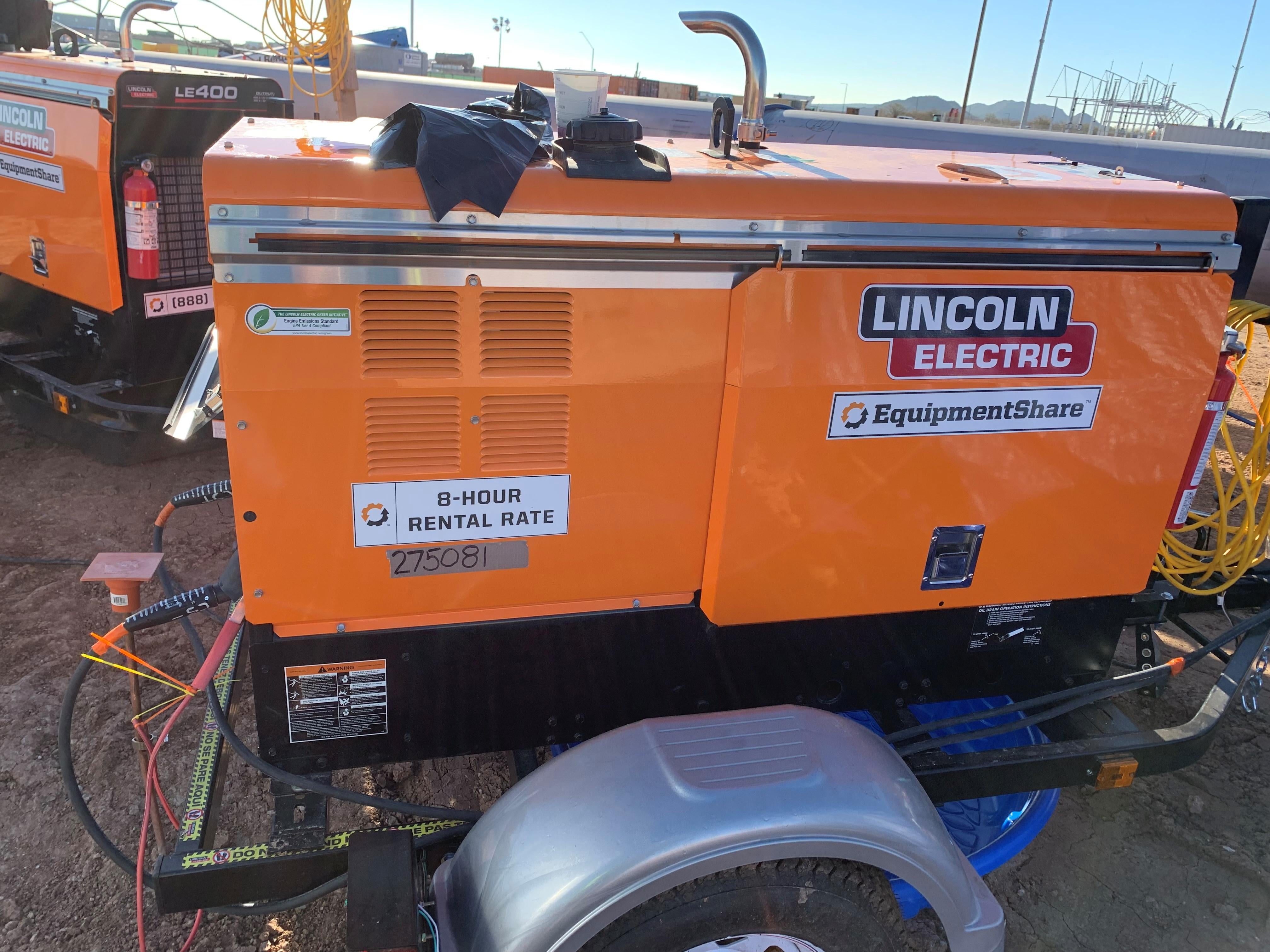 2022 Lincoln Electric LE400 Kubota V1505, Trlr, Cable Rack, Light Kit, ES Decals, T3